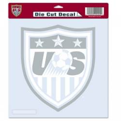 United States Soccer National Team - 8x8 White Die Cut Decal