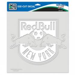 New York Red Bulls - 8x8 White Die Cut Decal