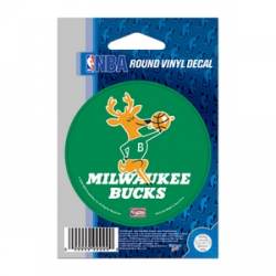Milwaukee Bucks Retro - 3x3 Round Vinyl Sticker