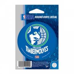 Minnesota Timberwolves Retro - 3x3 Round Vinyl Sticker