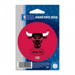 Chicago Bulls Retro Windy City - 3x3 Round Vinyl Sticker