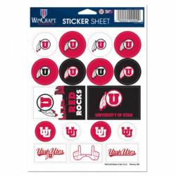 University Of Utah Utes - 5x7 Sticker Sheet