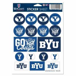 Brigham Young University Cougars BYU - 5x7 Sticker Sheet
