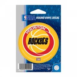 Houston Rockets Retro - 3x3 Round Vinyl Sticker