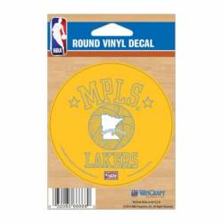Los Angeles Lakers Retro - 3x3 Round Vinyl Sticker