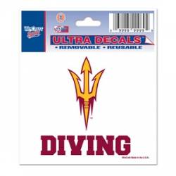 Arizona State University Sun Devils Diving - 3x4 Ultra Decal