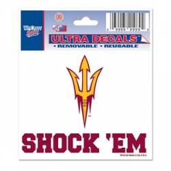 Arizona State University Sun Devils Shock 'Em - 3x4 Ultra Decal