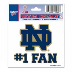 University Of Notre Dame Fighting Irish #1 Fan - 3x4 Ultra Decal