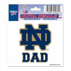 University Of Notre Dame Fighting Irish Dad - 3x4 Ultra Decal