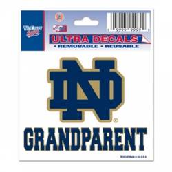 University Of Notre Dame Fighting Irish Grandparent - 3x4 Ultra Decal