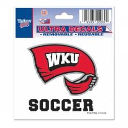 Western Kentucky University Hilltoppers Soccer - 3x4 Ultra Decal