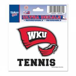 Western Kentucky University Hilltoppers Tennis - 3x4 Ultra Decal