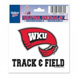 Western Kentucky University Hilltoppers Track & Field - 3x4 Ultra Decal