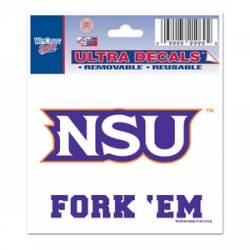 Northwestern State University Demons Fork 'Em - 3x4 Ultra Decal