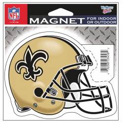 New Orleans Saints Helmet - 4.5" Die Cut Logo Magnet