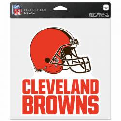 Cleveland Browns Helmet - 8x8 Full Color Die Cut Decal