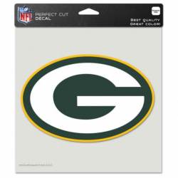 Green Bay Packers Logo - 8x8 Full Color Die Cut Decal