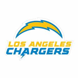 Los Angeles Chargers 2020 Script Logo - 8x8 Full Color Die Cut Decal