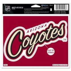 Arizona Coyotes Script Logo - 4.5x5.75 Die Cut Ultra Decal