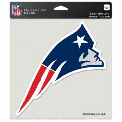 New England Patriots Logo - 8x8 Full Color Die Cut Decal