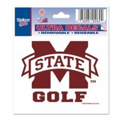 Mississippi State University Bulldogs Golf - 3x4 Ultra Decal