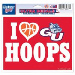 I Love Gonzaga University Bulldogs Hoops - 5x6 Ultra Decal