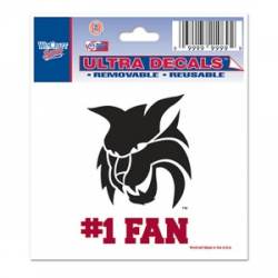 Central Washington University Wildcats #1 Fan - 3x4 Ultra Decal