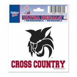 Central Washington University Wildcats Cross Country - 3x4 Ultra Decal