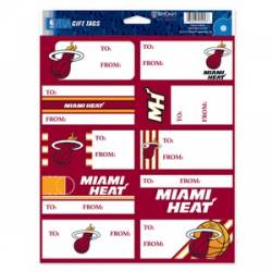 Miami Heat - Sheet of 10 Gift Tag Labels