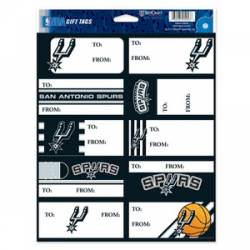 San Antonio Spurs - Sheet of 10 Gift Tag Labels