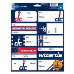 Washington Wizards - Sheet of 10 Gift Tag Labels