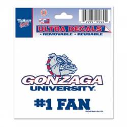 Gonzaga University Bulldogs #1 Fan - 3x4 Ultra Decal