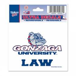 Gonzaga University Bulldogs Law - 3x4 Ultra Decal