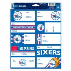 Philadelphia 76ers - Sheet of 10 Gift Tag Labels