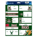 Milwaukee Bucks - Sheet of 10 Gift Tag Labels