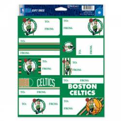Boston Celtics - Sheet of 10 Gift Tag Labels