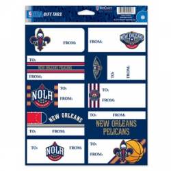 New Orleans Pelicans - Sheet of 10 Gift Tag Labels