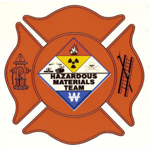 Haz Mat Maltese Cross Decal