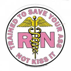 RN Save Your Ass - Pink Sticker