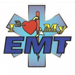 I Love My EMT - Decal