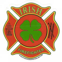 Irish Firefighter - Sticker