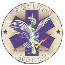 Tactical Medic Lightning Bolt - Vinyl Sticker