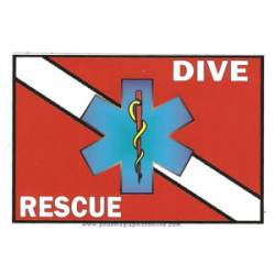 Star of Life Dive Rescue - Decal