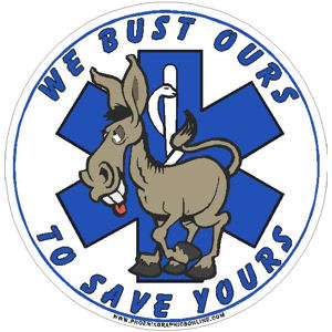 EMS Bust Ours To Save Yours Sticker