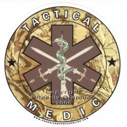 Tactical Medic Camo - Vinyl Sticker