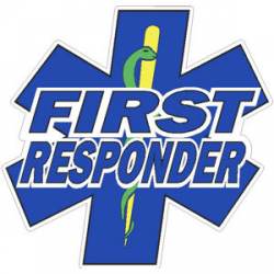 First Responder Star Of Life - Decal