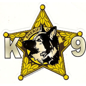 5 Point Star Badge Sheriff K9 Decal