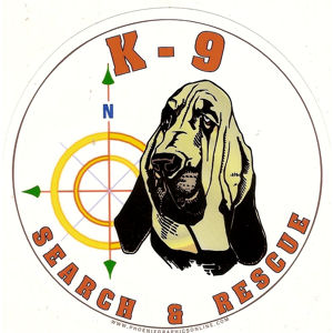 K-9 Search & Rescue Decal