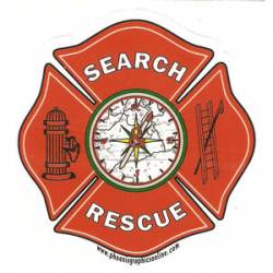 Search & Rescue Maltese Cross - Sticker