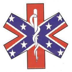 Southern South Rebel Star Of Life - Decal